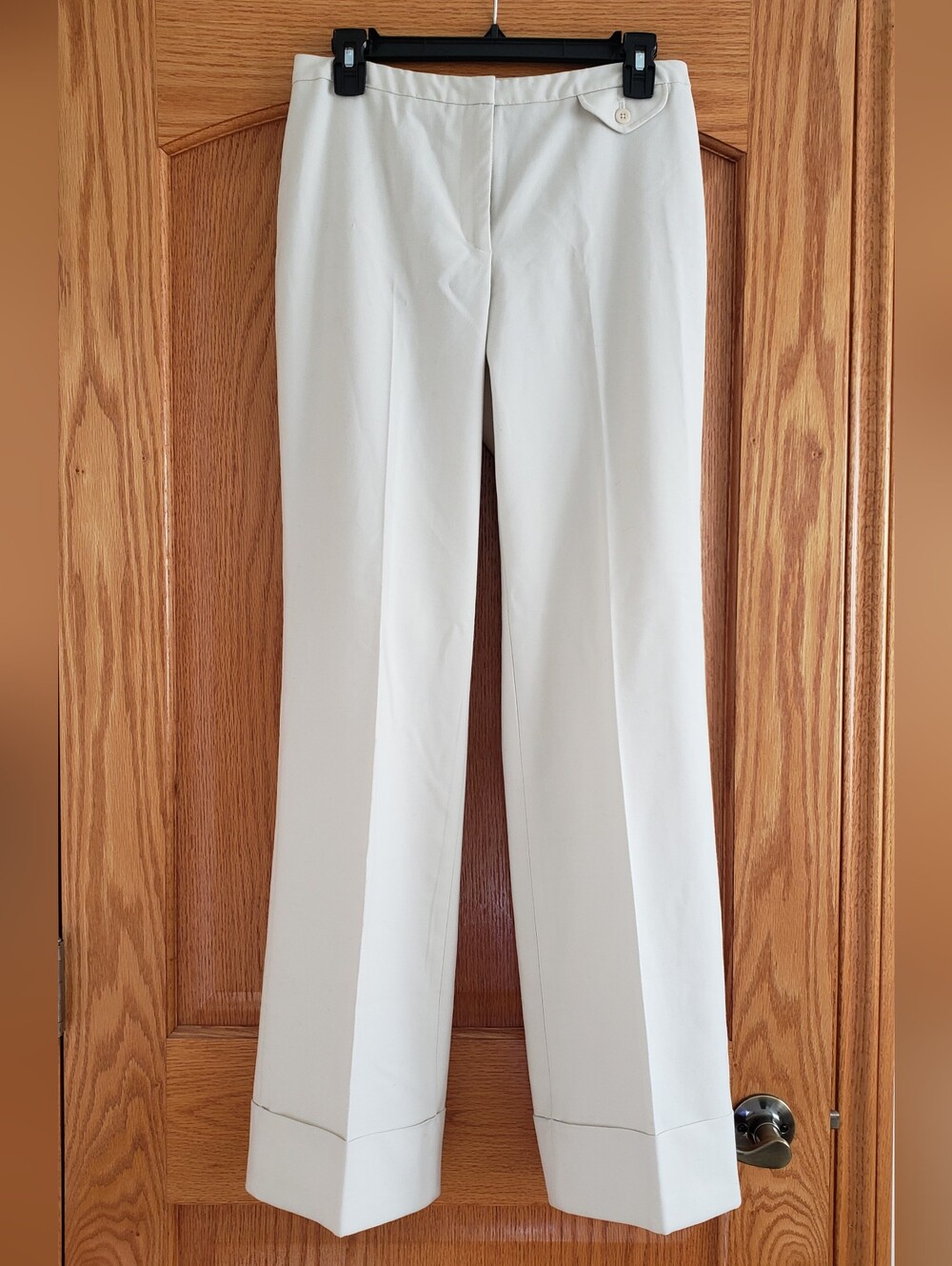Express Cream Stretch Flare Dress Pants.Sz.5/6